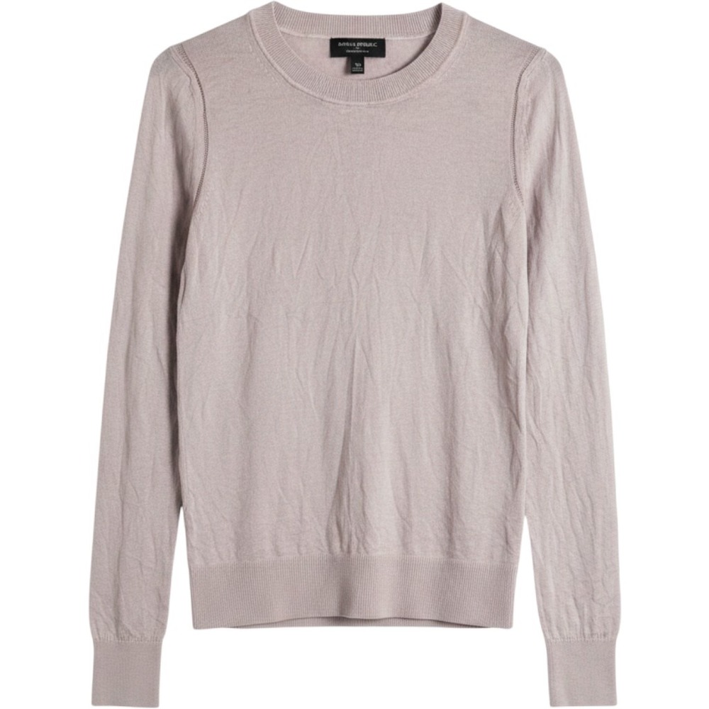 Banana Republic Forever Sweater XS Mauve Pink Cotton Rayon Crew Neck Pullover